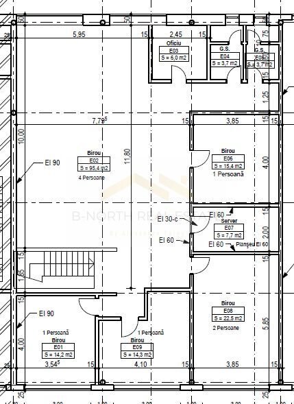 Otopeni spatiu de birouri 210 mp, utilitati incluse, autorizat isu, parcare